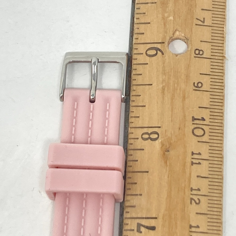 Coach Womens Watch 36mm Pink Silver Tone Logo Dial WR Round New Battery 8" - Picture 15 of 15